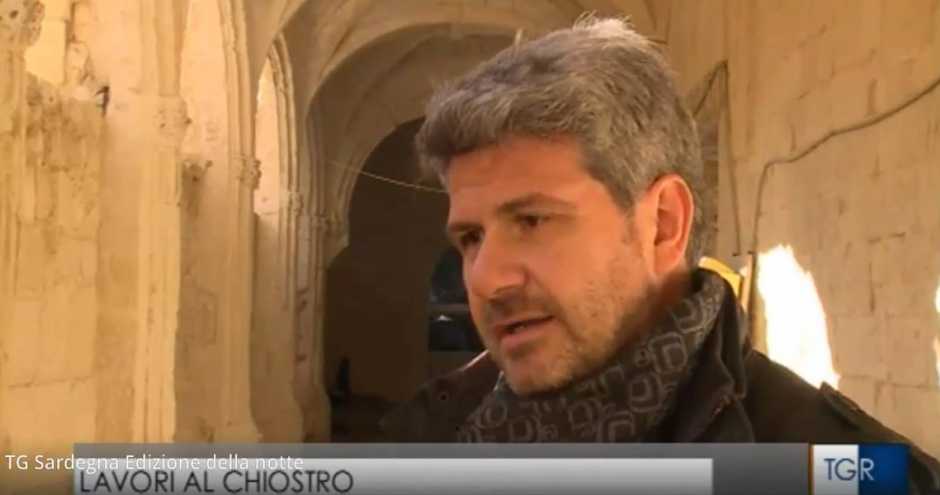 TgR Sardegna - lavori al chiostro di S.Francesco