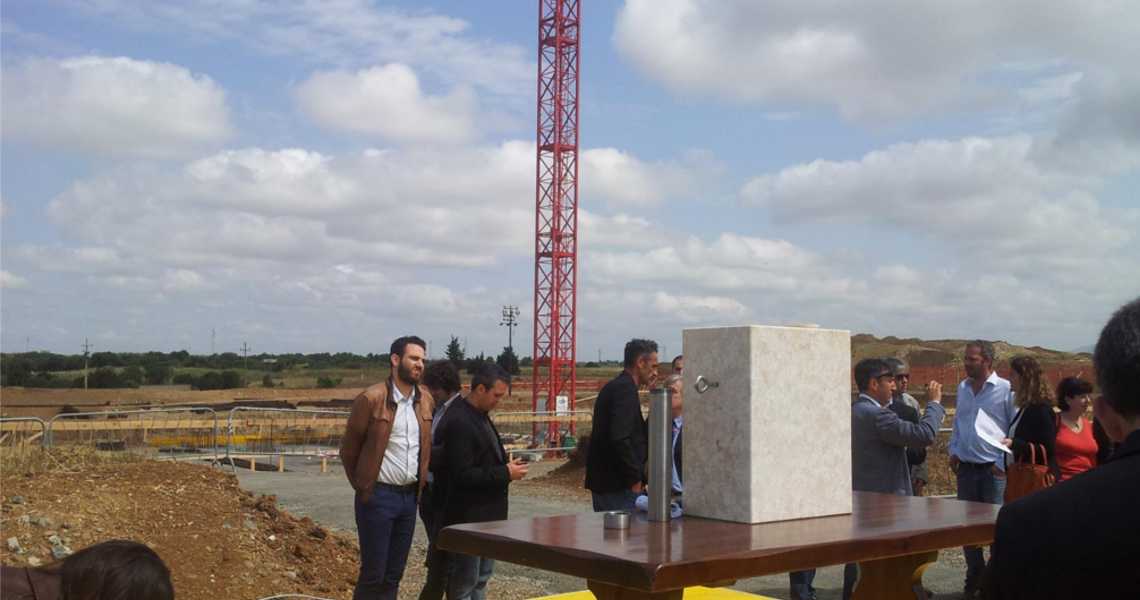 posa della prima pietra del nuovo complesso edilizio universitario a monserrato