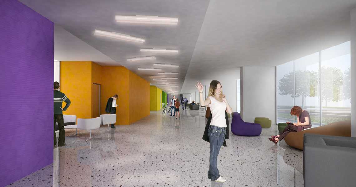 nuova residenza universitaria cagliari - hall