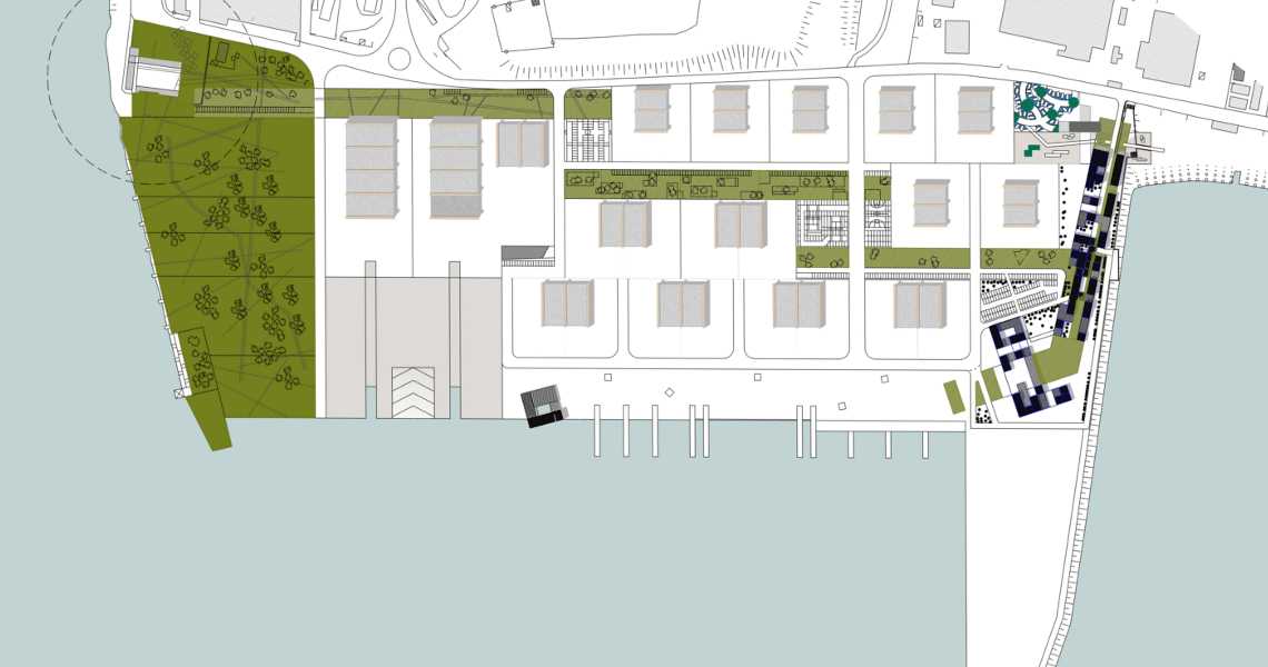 piano per l'avamporto del porto canale - planimetria generale
